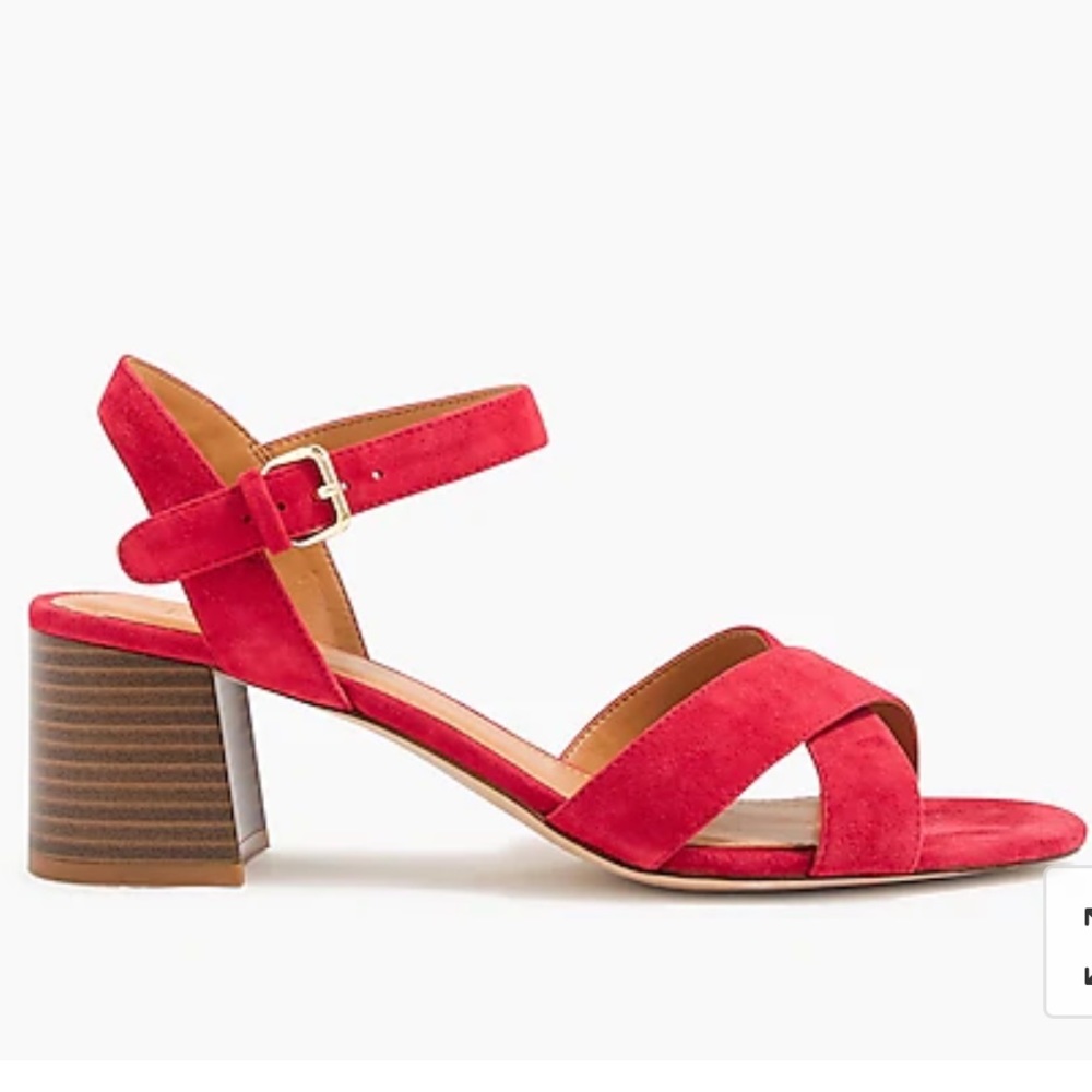J. Crew Suede Lowblock Heels - Picture 3 of 8